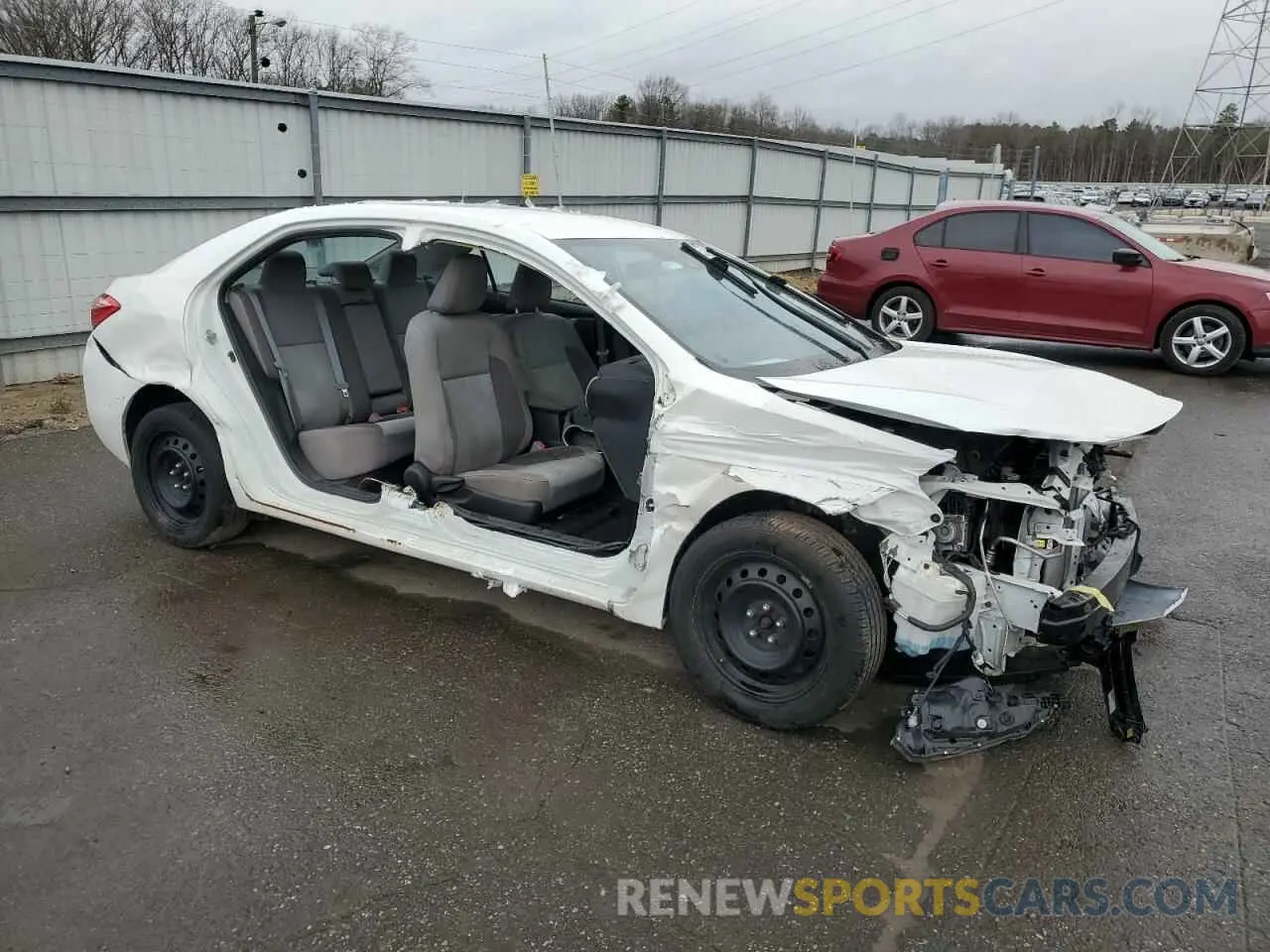 4 fotografías del automóvil dañado 2T1BURHE5KC192994 TOYOTA COROLLA 2019