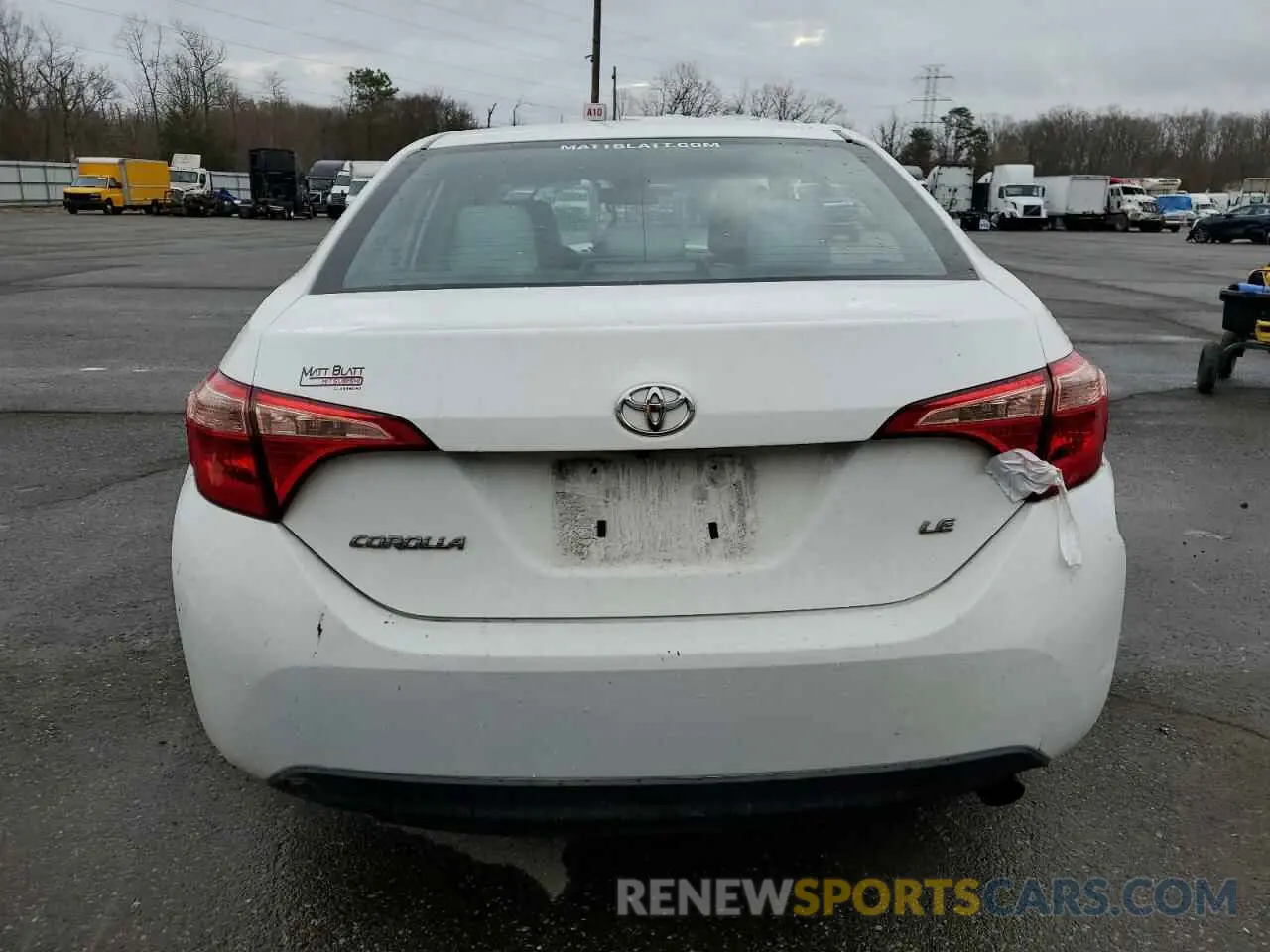 6 fotografías del automóvil dañado 2T1BURHE5KC192994 TOYOTA COROLLA 2019