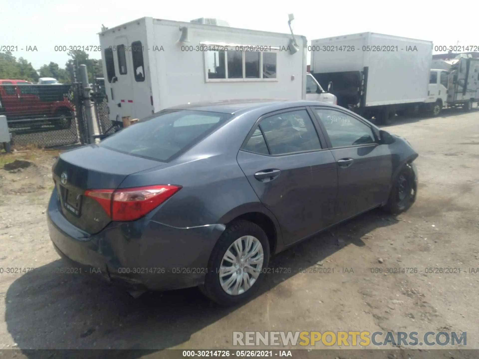 4 fotografías del automóvil dañado 2T1BURHE5KC200219 TOYOTA COROLLA 2019