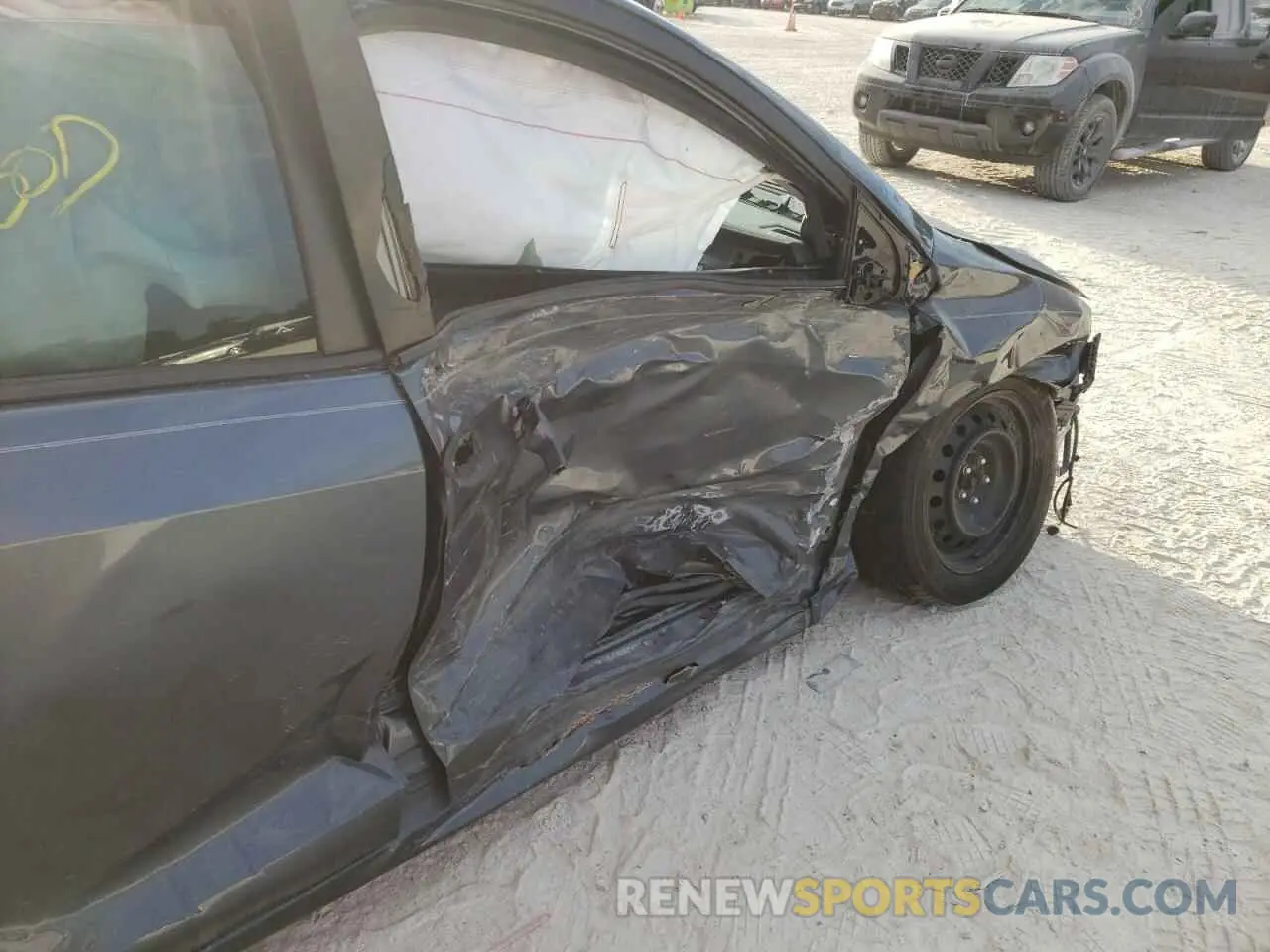 9 fotografías del automóvil dañado 2T1BURHE5KC204867 TOYOTA COROLLA 2019