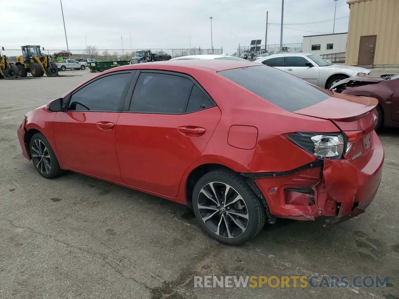 2 fotografías del automóvil dañado 2T1BURHE5KC206876 TOYOTA COROLLA 2019