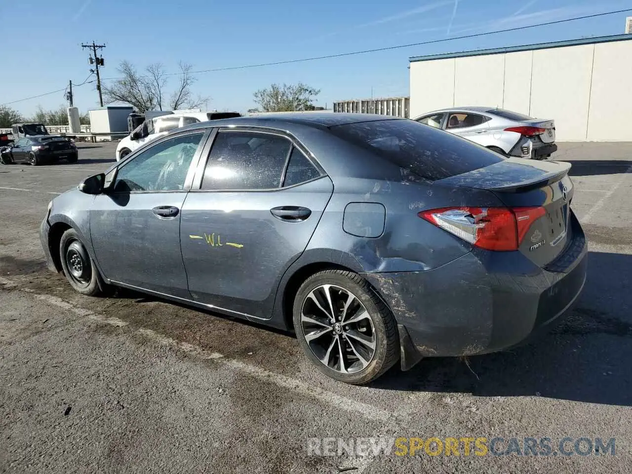 2 fotografías del automóvil dañado 2T1BURHE5KC219322 TOYOTA COROLLA 2019