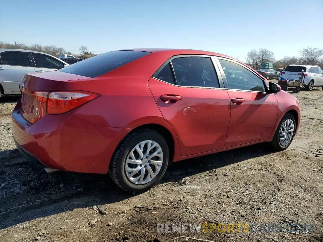 3 fotografías del automóvil dañado 2T1BURHE5KC224357 TOYOTA COROLLA 2019