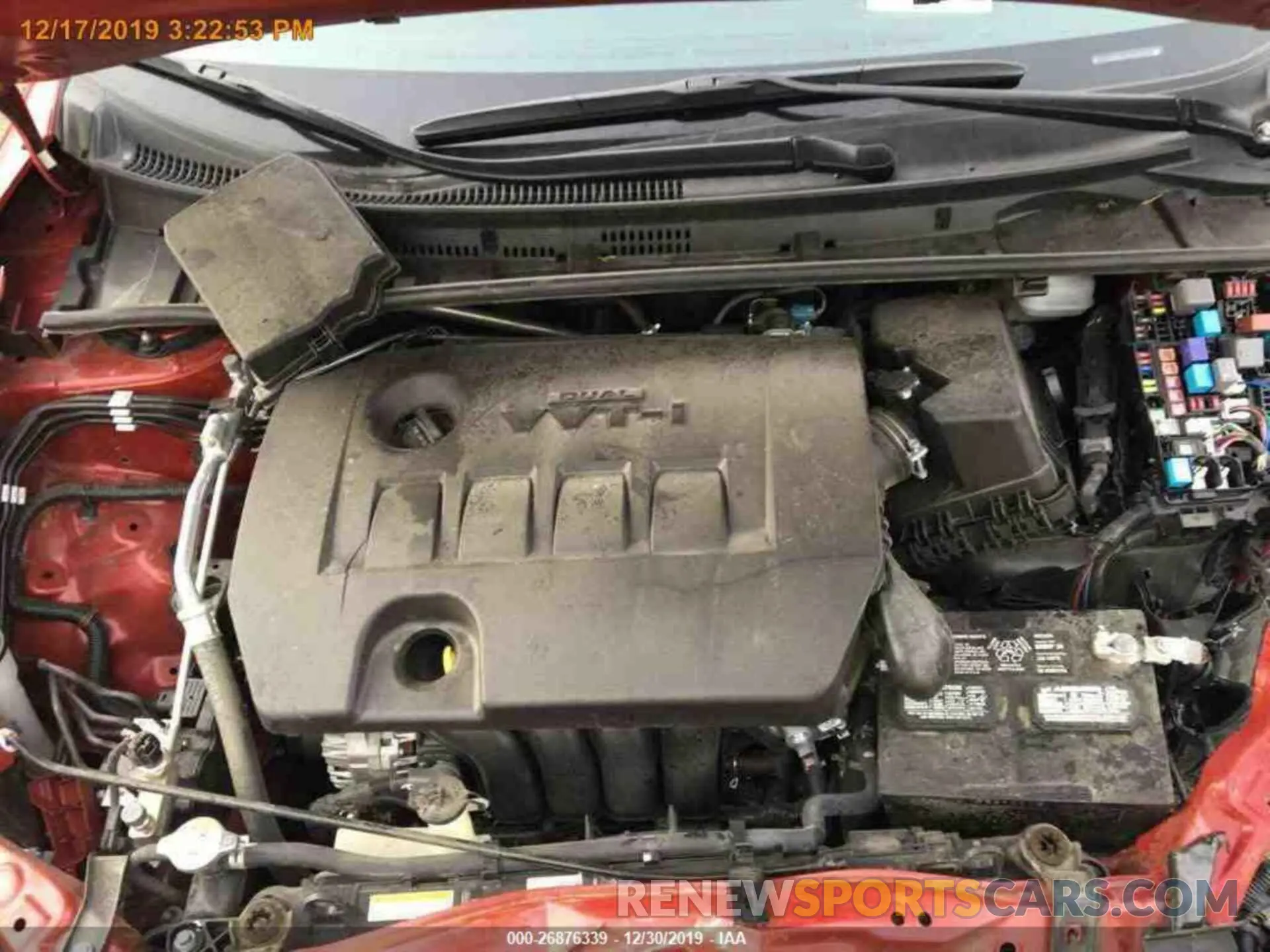 13 fotografías del automóvil dañado 2T1BURHE5KC232636 TOYOTA COROLLA 2019