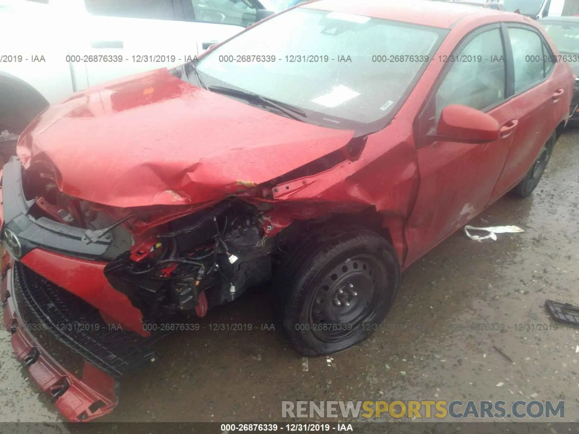 2 fotografías del automóvil dañado 2T1BURHE5KC232636 TOYOTA COROLLA 2019