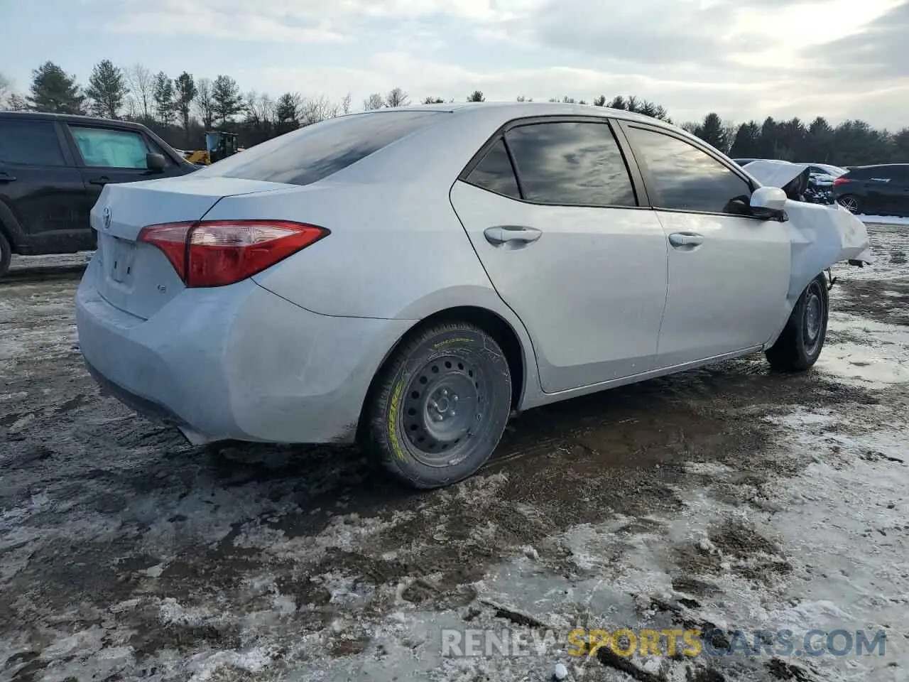3 fotografías del automóvil dañado 2T1BURHE5KC241742 TOYOTA COROLLA 2019