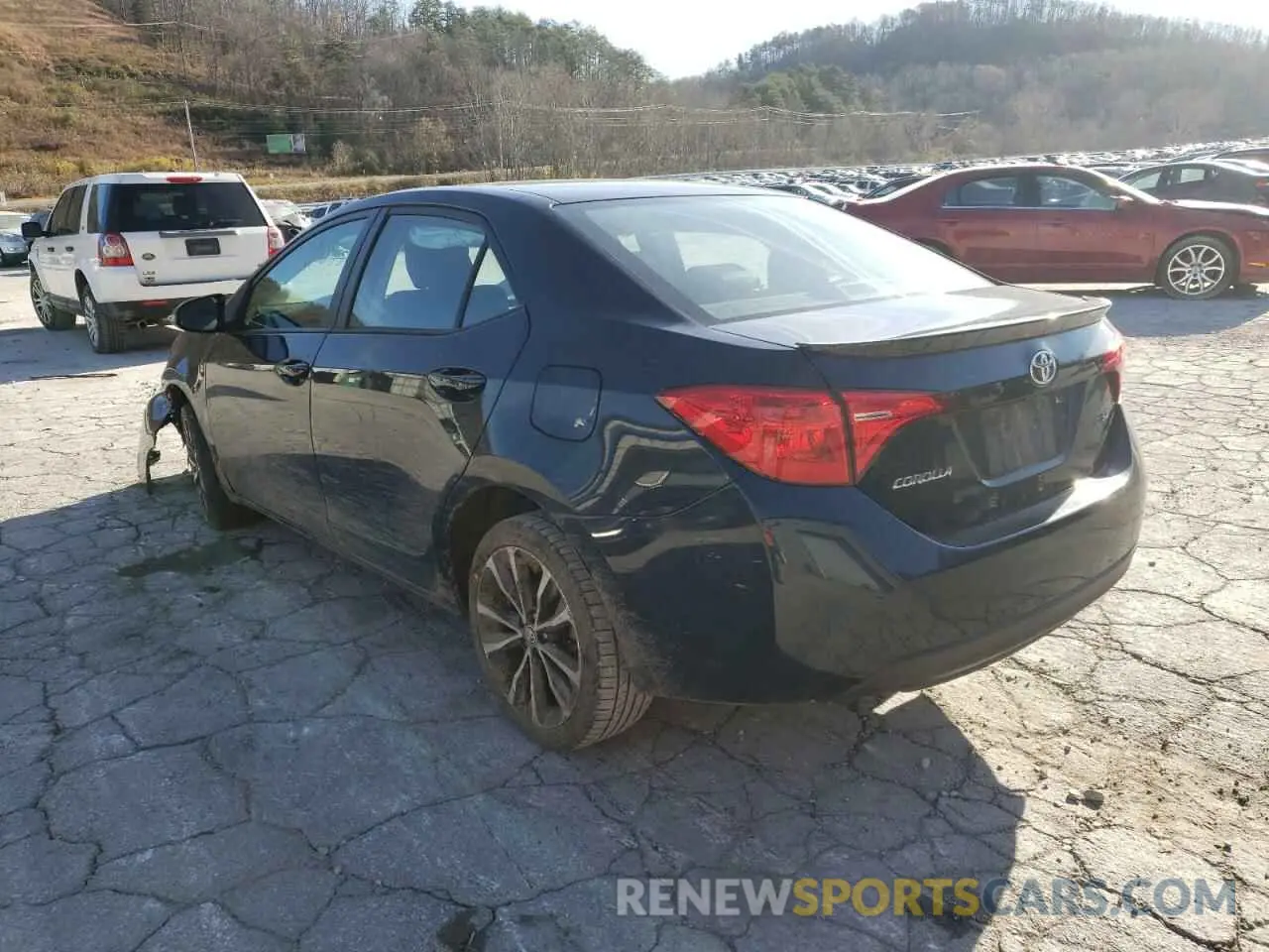 3 fotografías del automóvil dañado 2T1BURHE5KC247069 TOYOTA COROLLA 2019