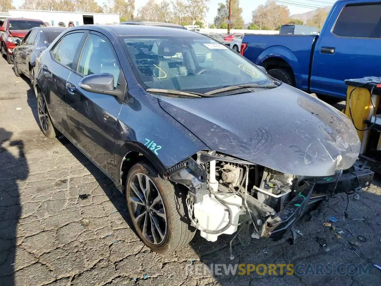 1 fotografías del automóvil dañado 2T1BURHE6KC126115 TOYOTA COROLLA 2019