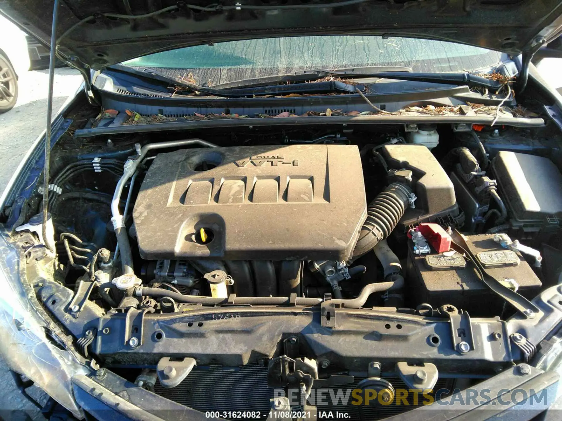10 fotografías del automóvil dañado 2T1BURHE6KC129435 TOYOTA COROLLA 2019