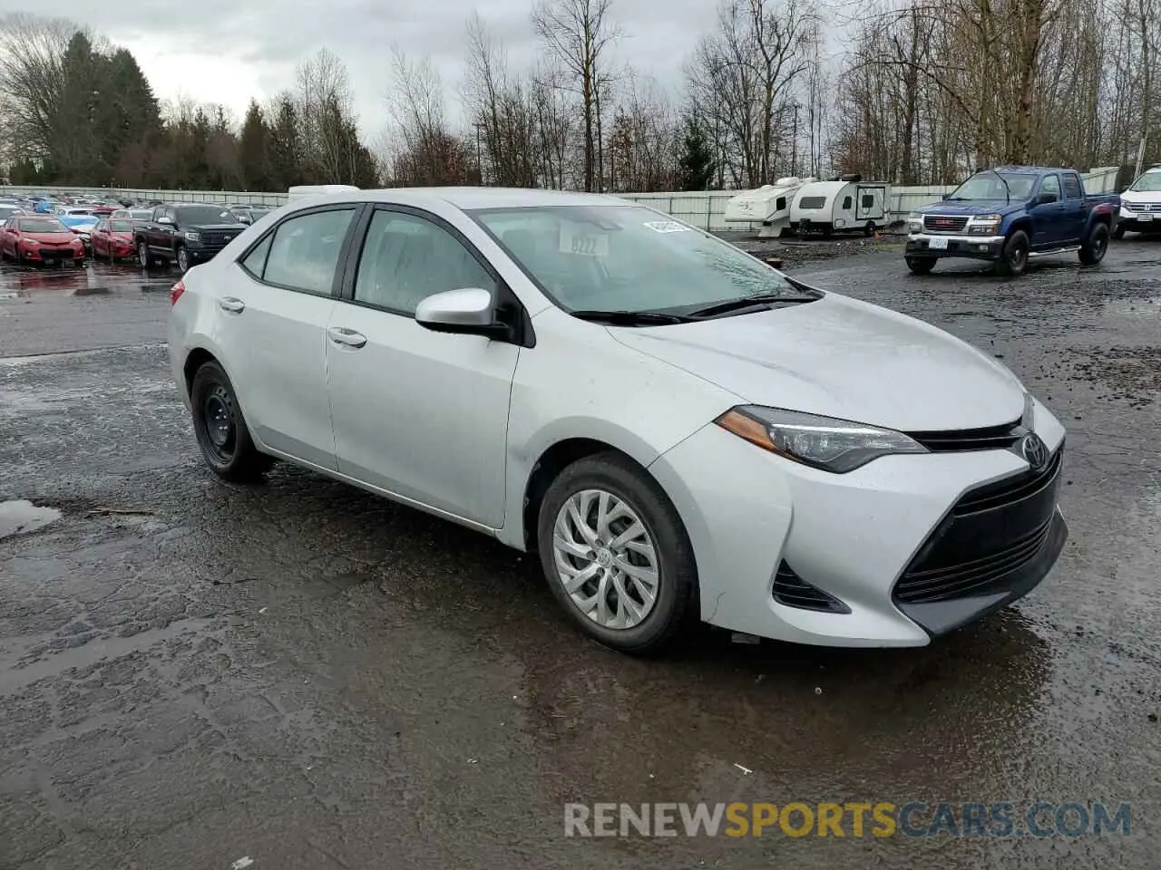 4 fotografías del automóvil dañado 2T1BURHE6KC130584 TOYOTA COROLLA 2019