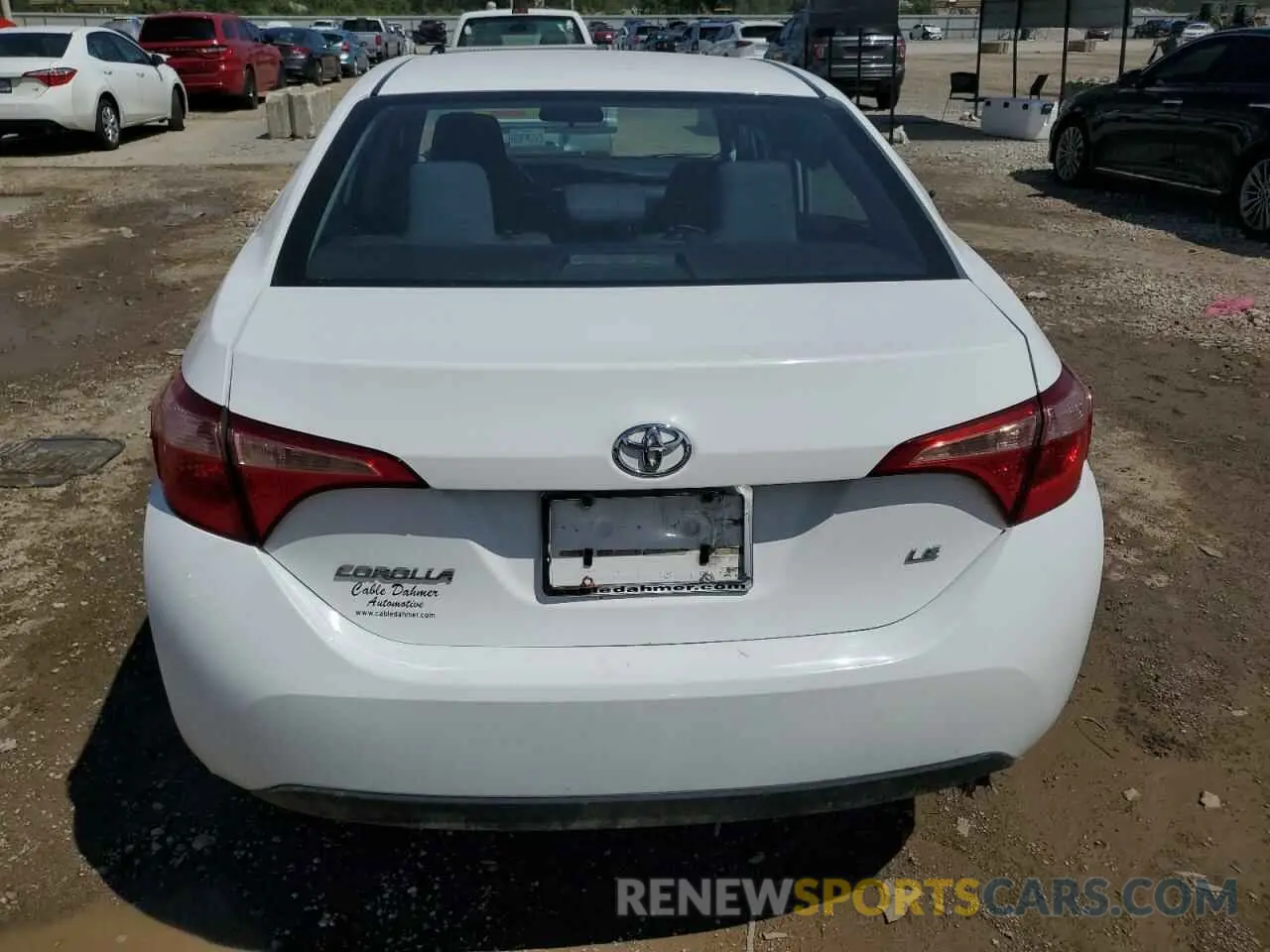 6 fotografías del automóvil dañado 2T1BURHE6KC151533 TOYOTA COROLLA 2019