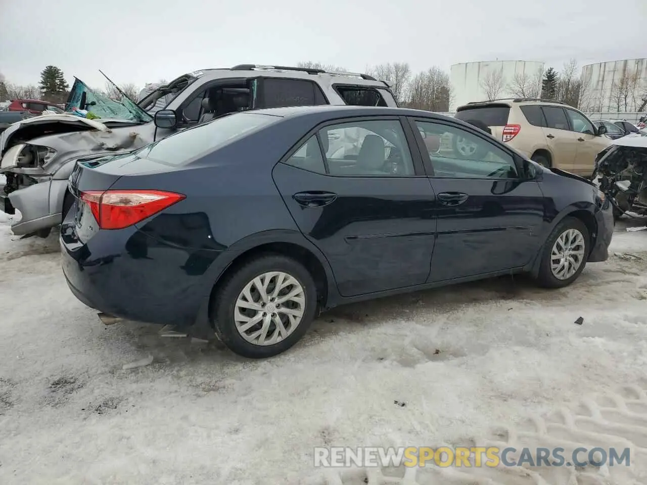 3 fotografías del automóvil dañado 2T1BURHE6KC151547 TOYOTA COROLLA 2019