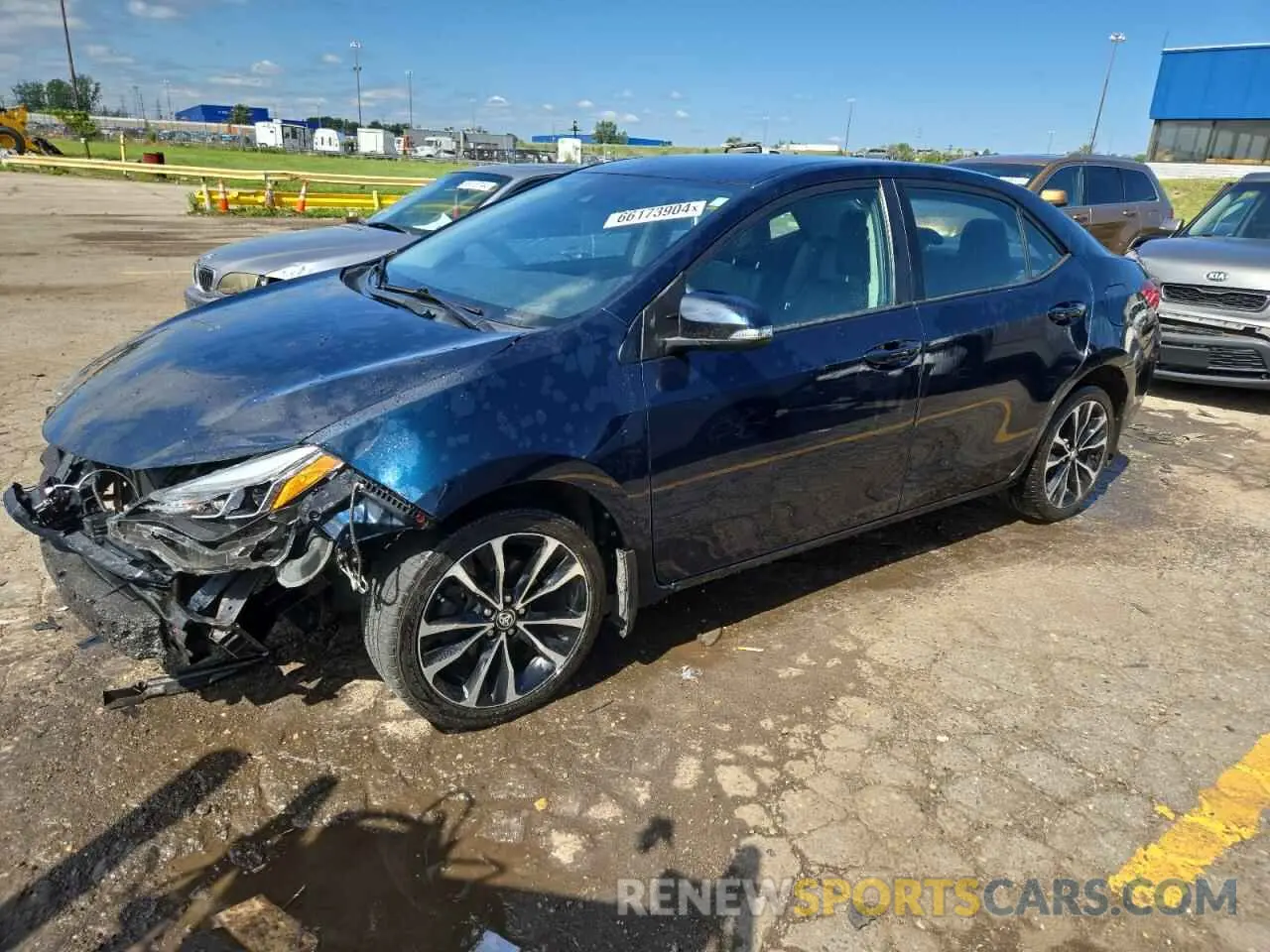 1 fotografías del automóvil dañado 2T1BURHE6KC156666 TOYOTA COROLLA 2019
