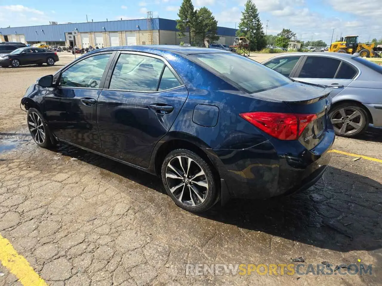 2 fotografías del automóvil dañado 2T1BURHE6KC156666 TOYOTA COROLLA 2019