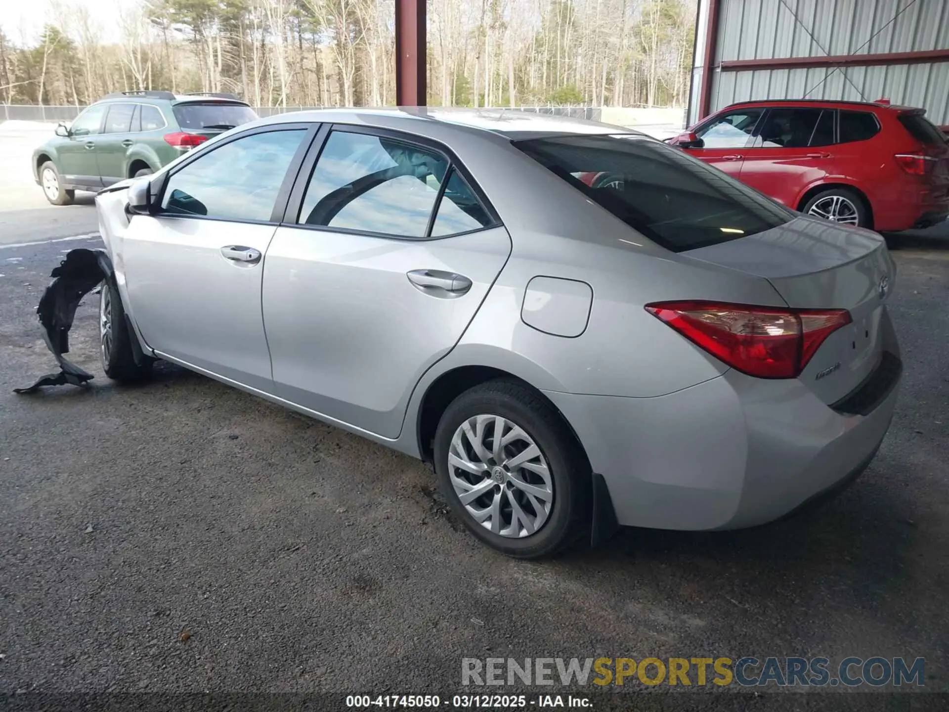3 fotografías del automóvil dañado 2T1BURHE6KC157476 TOYOTA COROLLA 2019