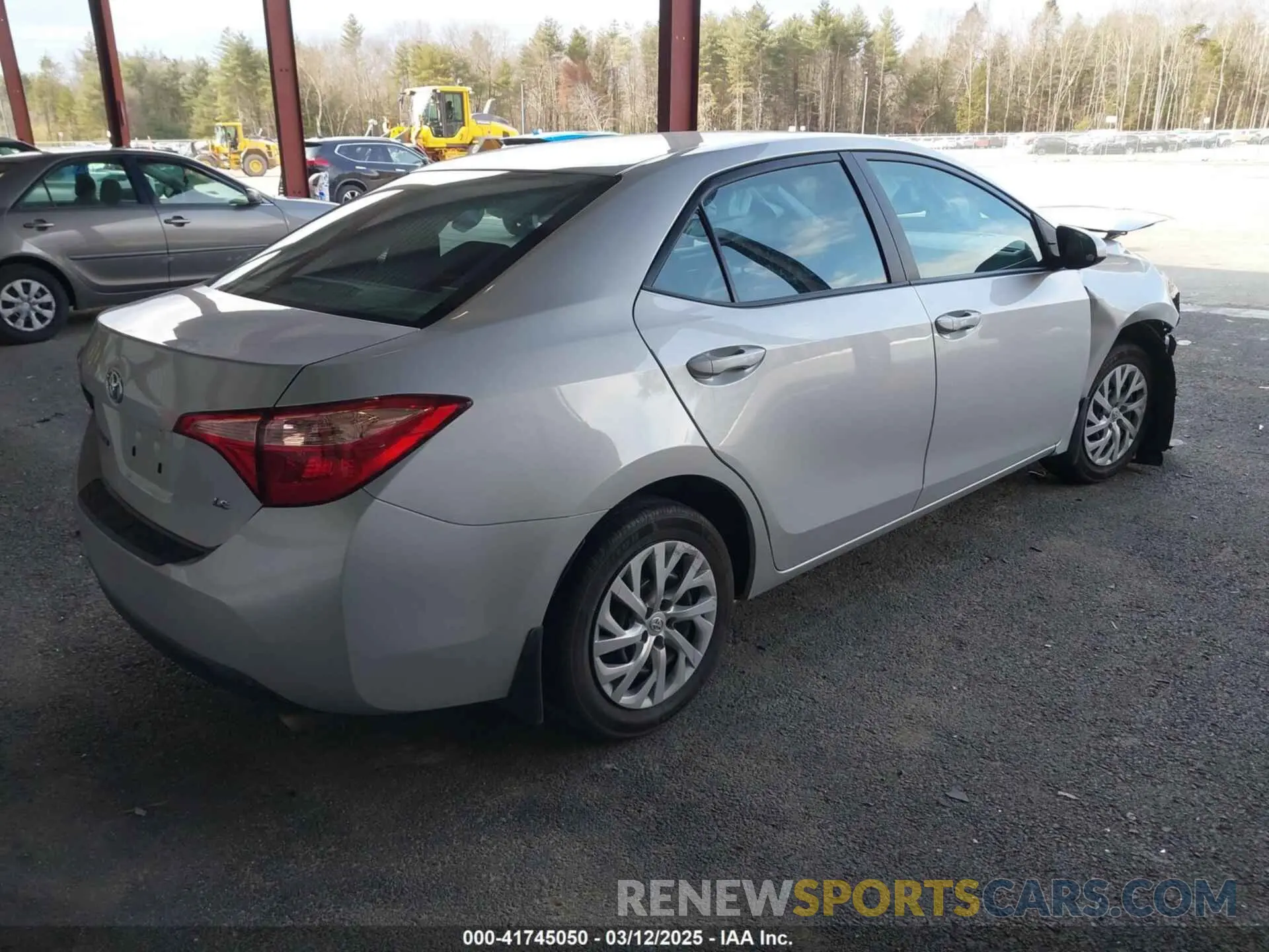 4 fotografías del automóvil dañado 2T1BURHE6KC157476 TOYOTA COROLLA 2019