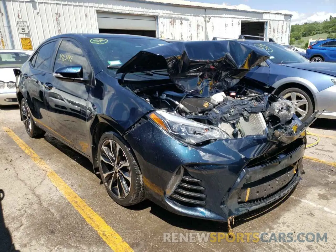 1 fotografías del automóvil dañado 2T1BURHE6KC157879 TOYOTA COROLLA 2019