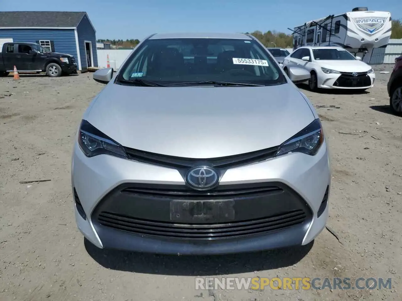 5 fotografías del automóvil dañado 2T1BURHE6KC158241 TOYOTA COROLLA 2019