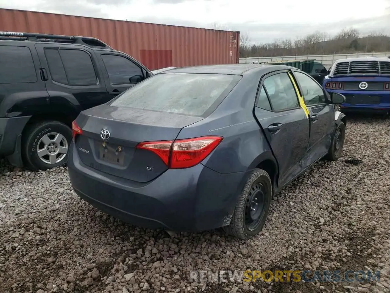 4 fotografías del automóvil dañado 2T1BURHE6KC158272 TOYOTA COROLLA 2019