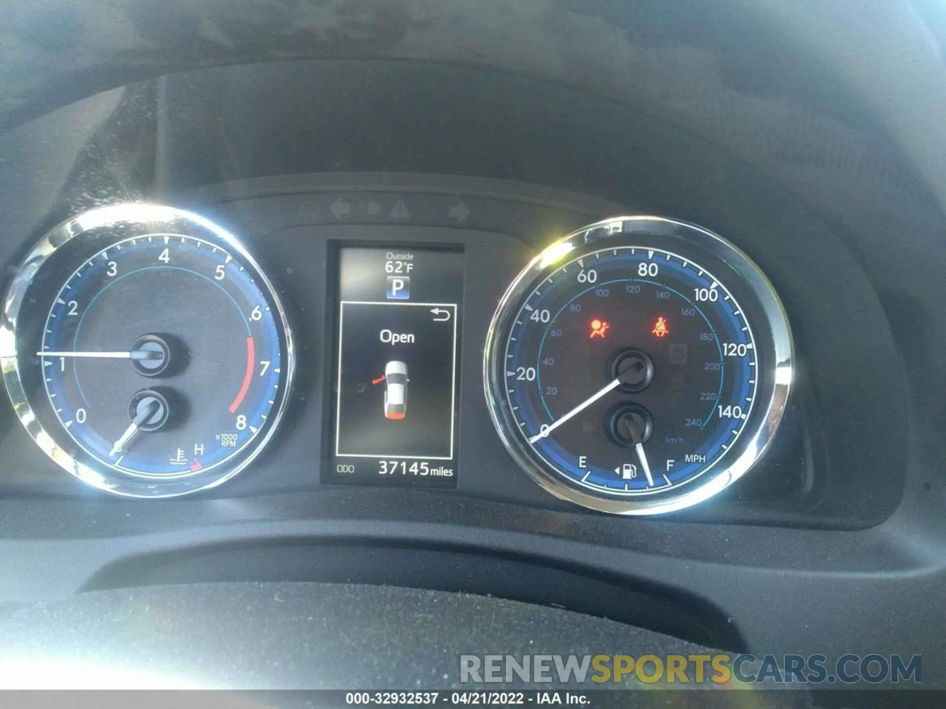 7 fotografías del automóvil dañado 2T1BURHE6KC159390 TOYOTA COROLLA 2019