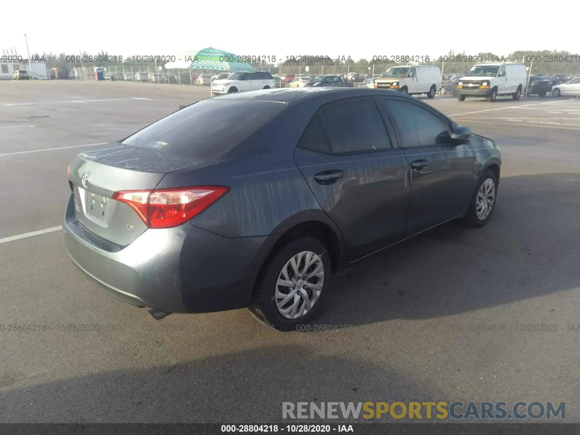 4 fotografías del automóvil dañado 2T1BURHE6KC160698 TOYOTA COROLLA 2019