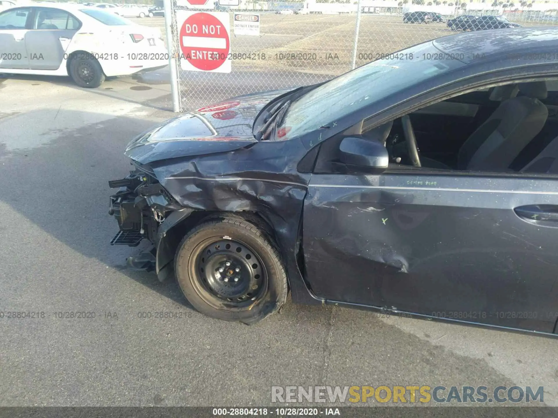 6 fotografías del automóvil dañado 2T1BURHE6KC160698 TOYOTA COROLLA 2019