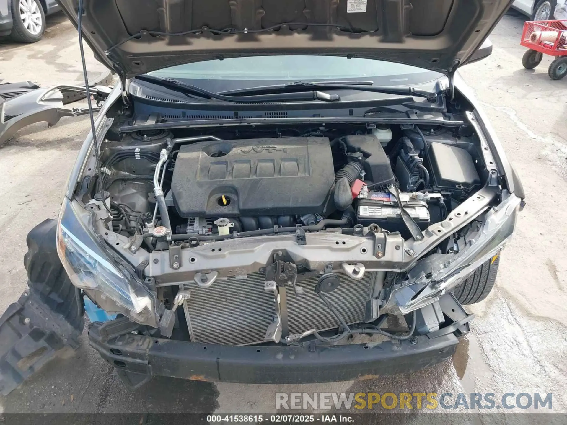 10 fotografías del automóvil dañado 2T1BURHE6KC163374 TOYOTA COROLLA 2019