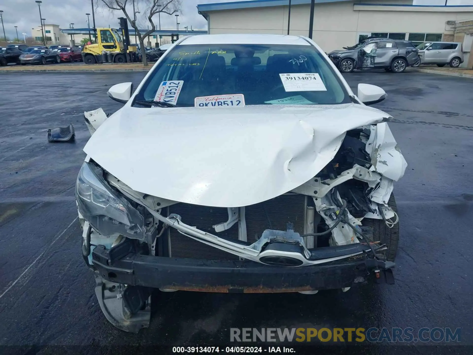 13 fotografías del automóvil dañado 2T1BURHE6KC172267 TOYOTA COROLLA 2019