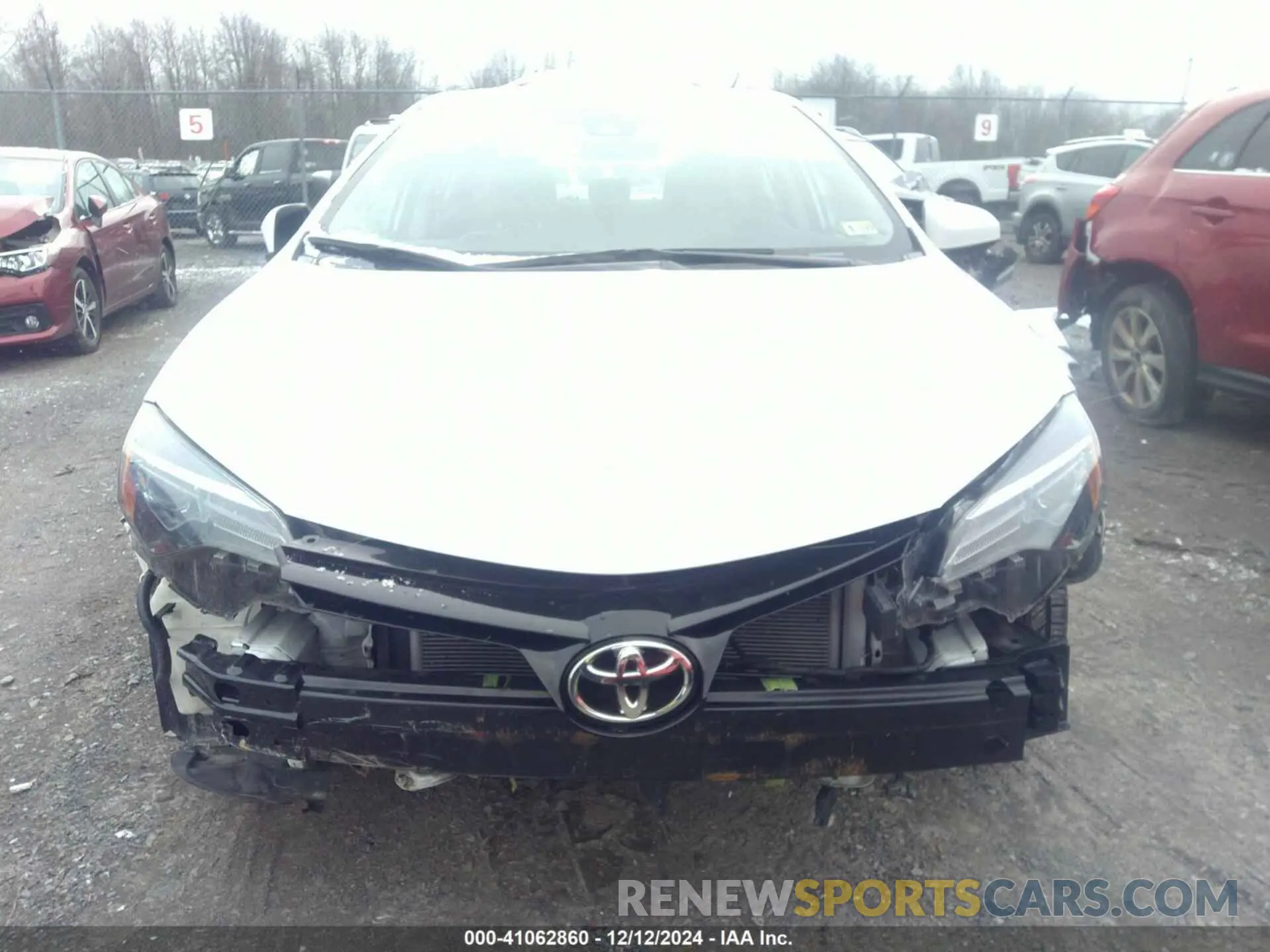 6 fotografías del automóvil dañado 2T1BURHE6KC174813 TOYOTA COROLLA 2019
