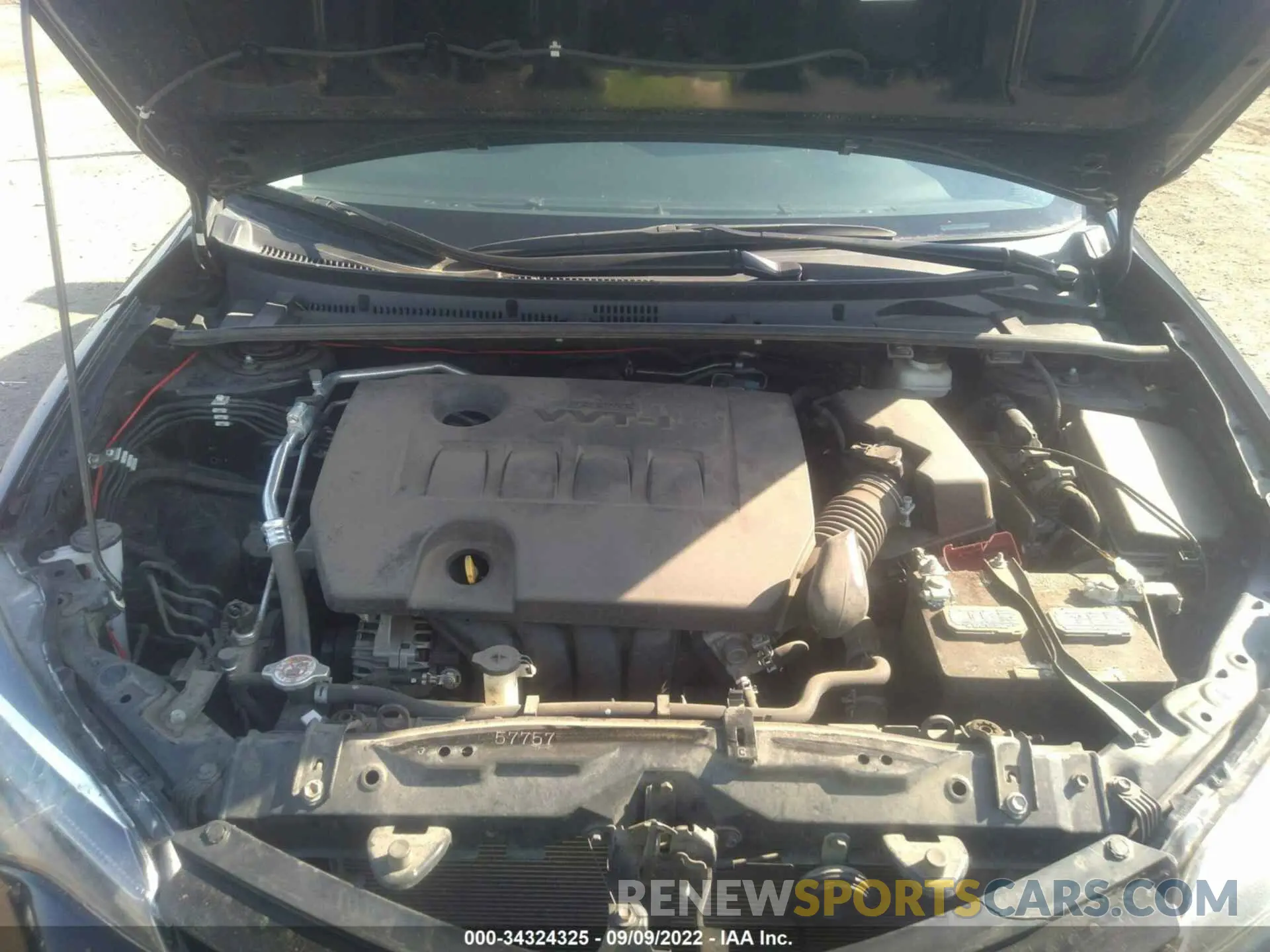 10 fotografías del automóvil dañado 2T1BURHE6KC179574 TOYOTA COROLLA 2019
