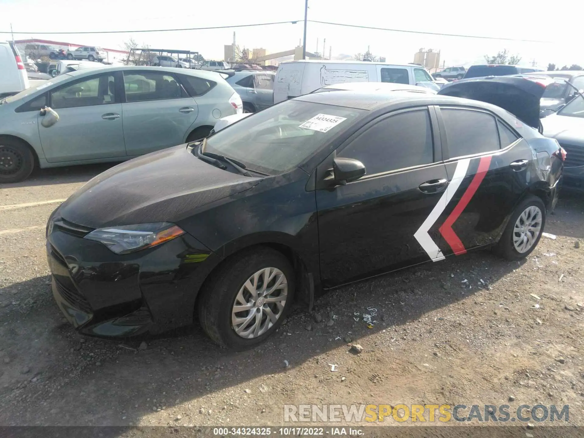 2 fotografías del automóvil dañado 2T1BURHE6KC179574 TOYOTA COROLLA 2019