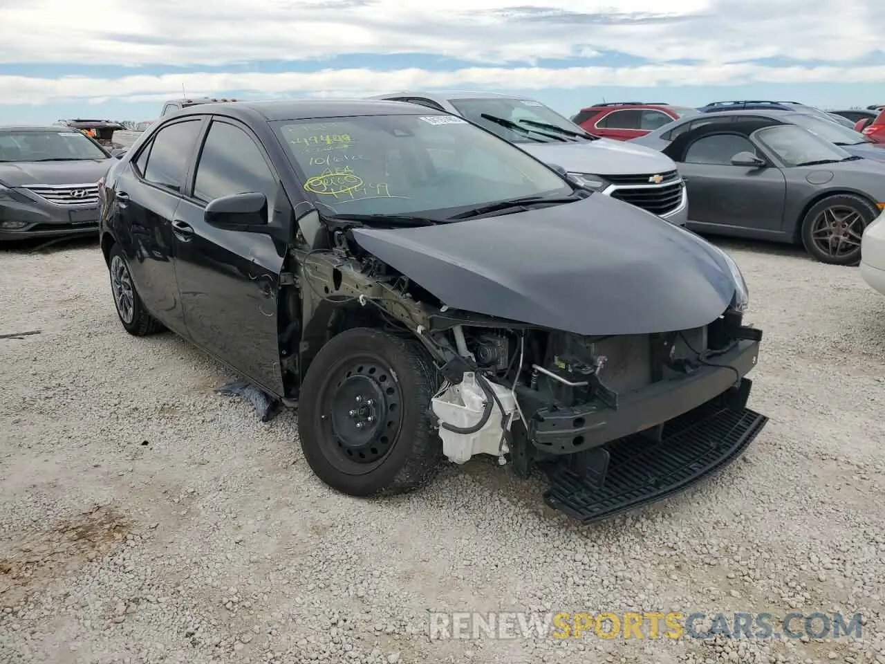 1 fotografías del automóvil dañado 2T1BURHE6KC184256 TOYOTA COROLLA 2019