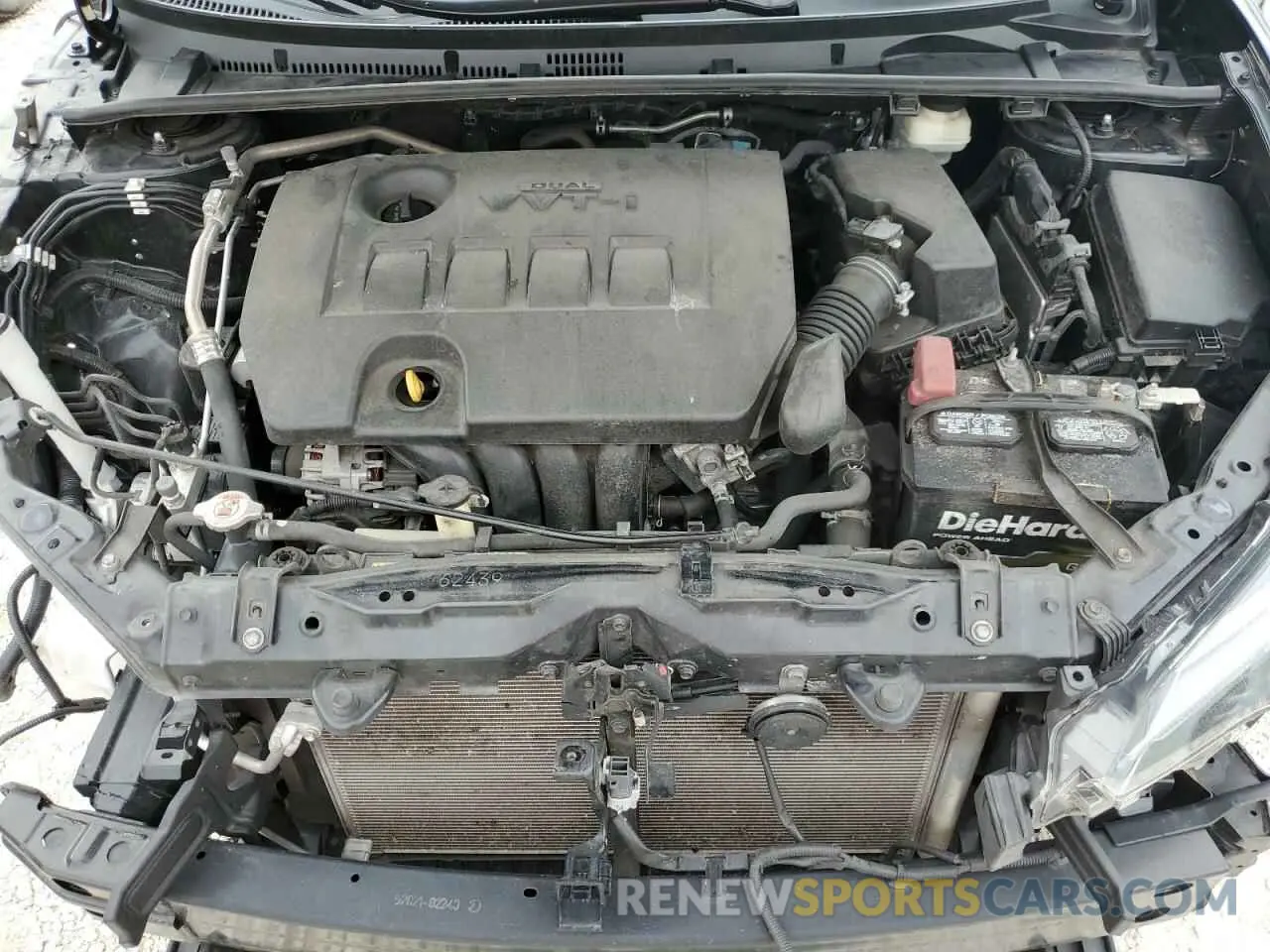 7 fotografías del automóvil dañado 2T1BURHE6KC184256 TOYOTA COROLLA 2019
