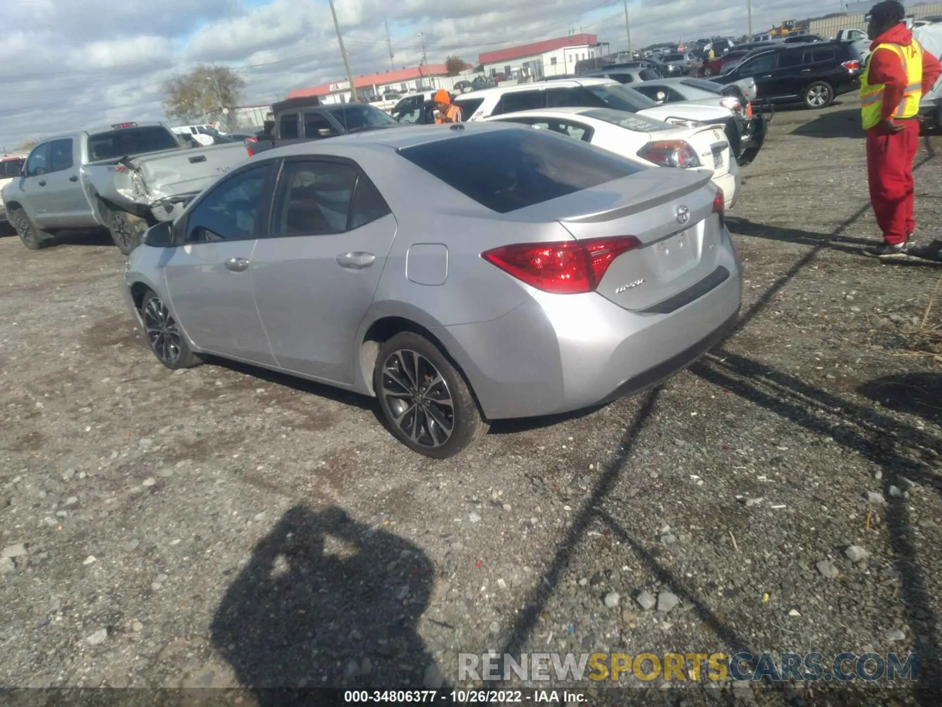 3 fotografías del automóvil dañado 2T1BURHE6KC189781 TOYOTA COROLLA 2019