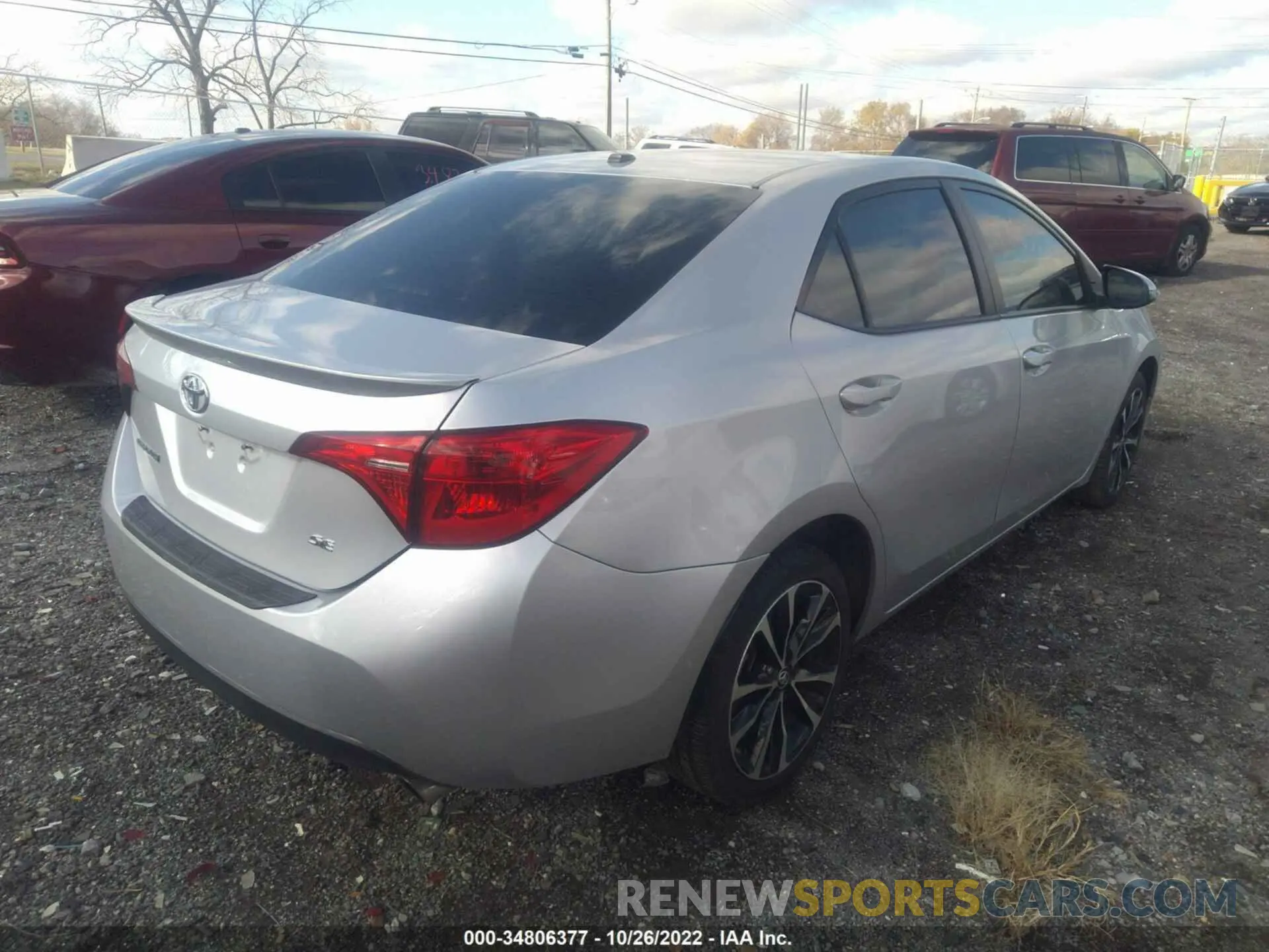4 fotografías del automóvil dañado 2T1BURHE6KC189781 TOYOTA COROLLA 2019