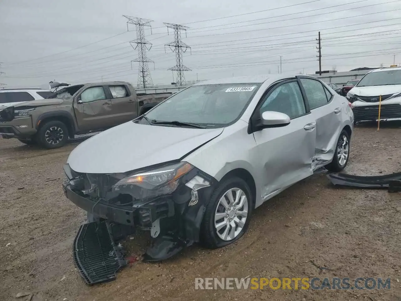 1 fotografías del automóvil dañado 2T1BURHE6KC194219 TOYOTA COROLLA 2019