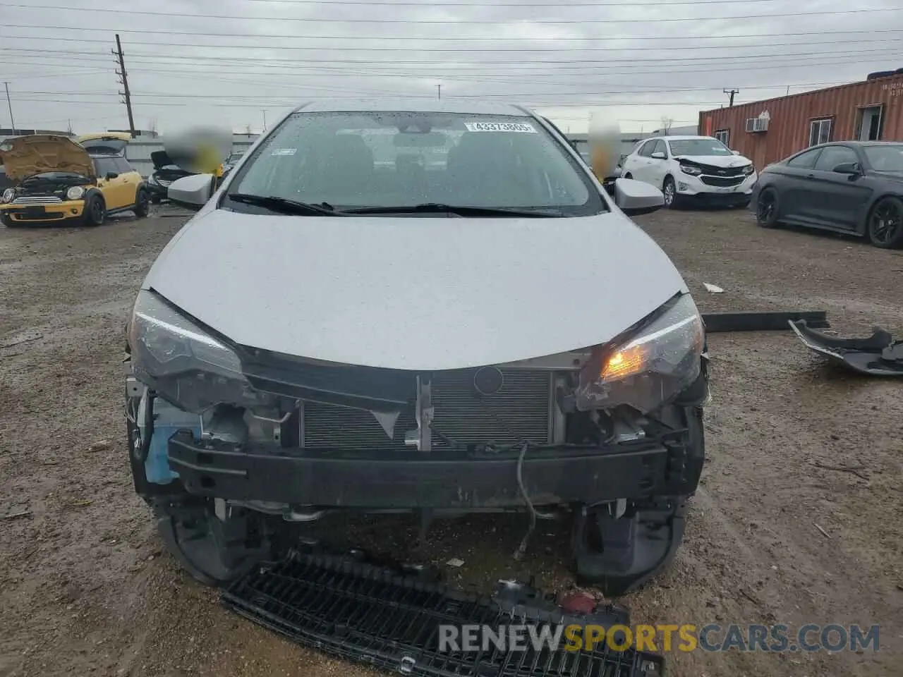 5 fotografías del automóvil dañado 2T1BURHE6KC194219 TOYOTA COROLLA 2019
