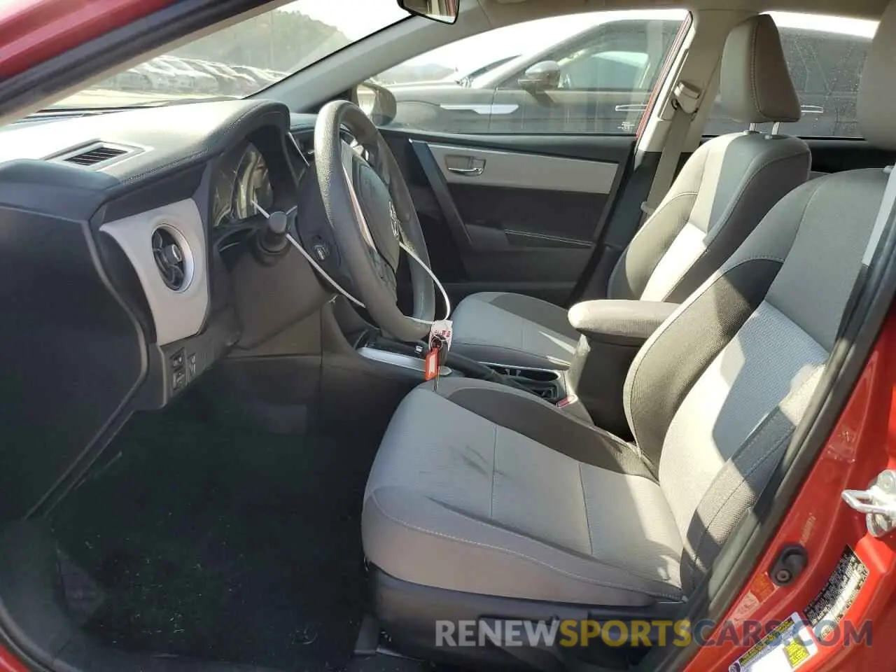 7 fotografías del automóvil dañado 2T1BURHE6KC194267 TOYOTA COROLLA 2019