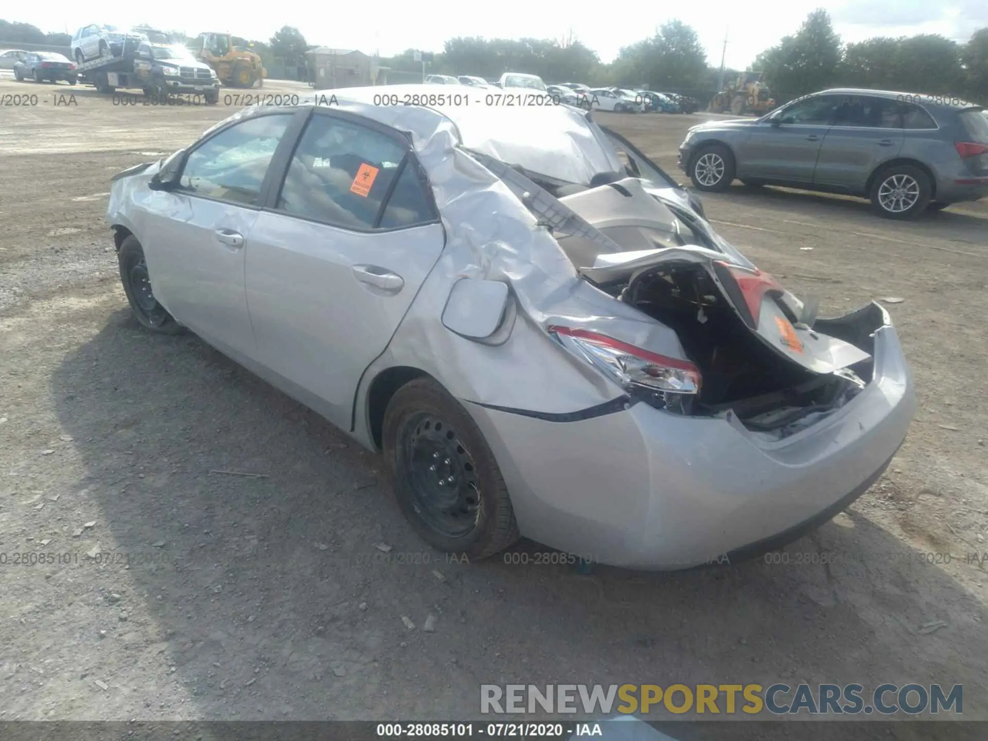 3 fotografías del automóvil dañado 2T1BURHE6KC195483 TOYOTA COROLLA 2019