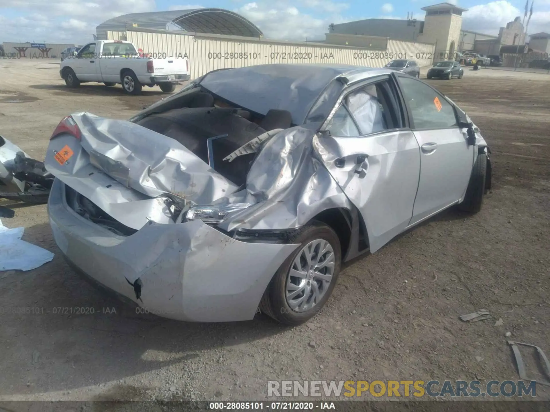 4 fotografías del automóvil dañado 2T1BURHE6KC195483 TOYOTA COROLLA 2019