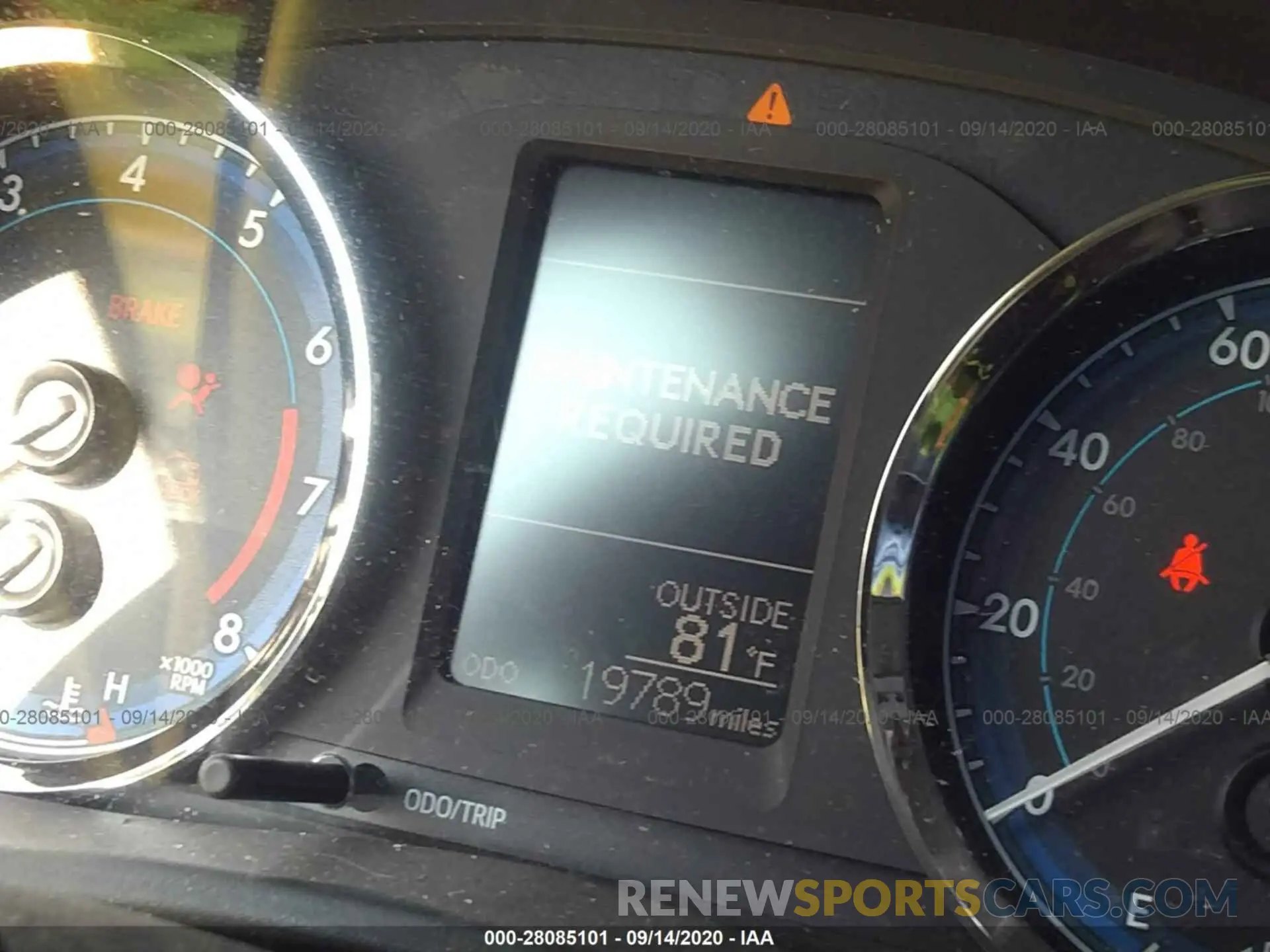 7 fotografías del automóvil dañado 2T1BURHE6KC195483 TOYOTA COROLLA 2019