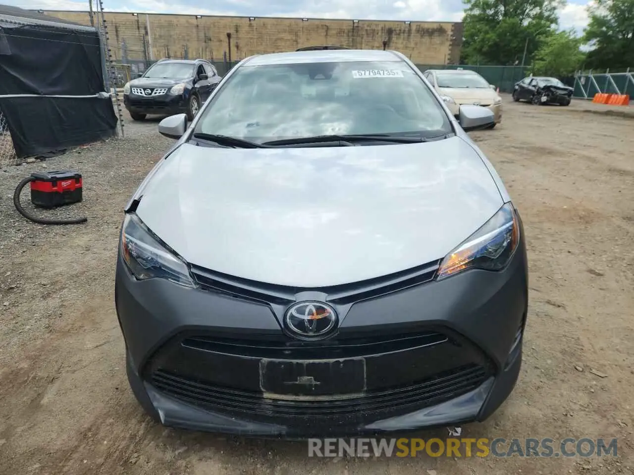 5 fotografías del automóvil dañado 2T1BURHE6KC200231 TOYOTA COROLLA 2019