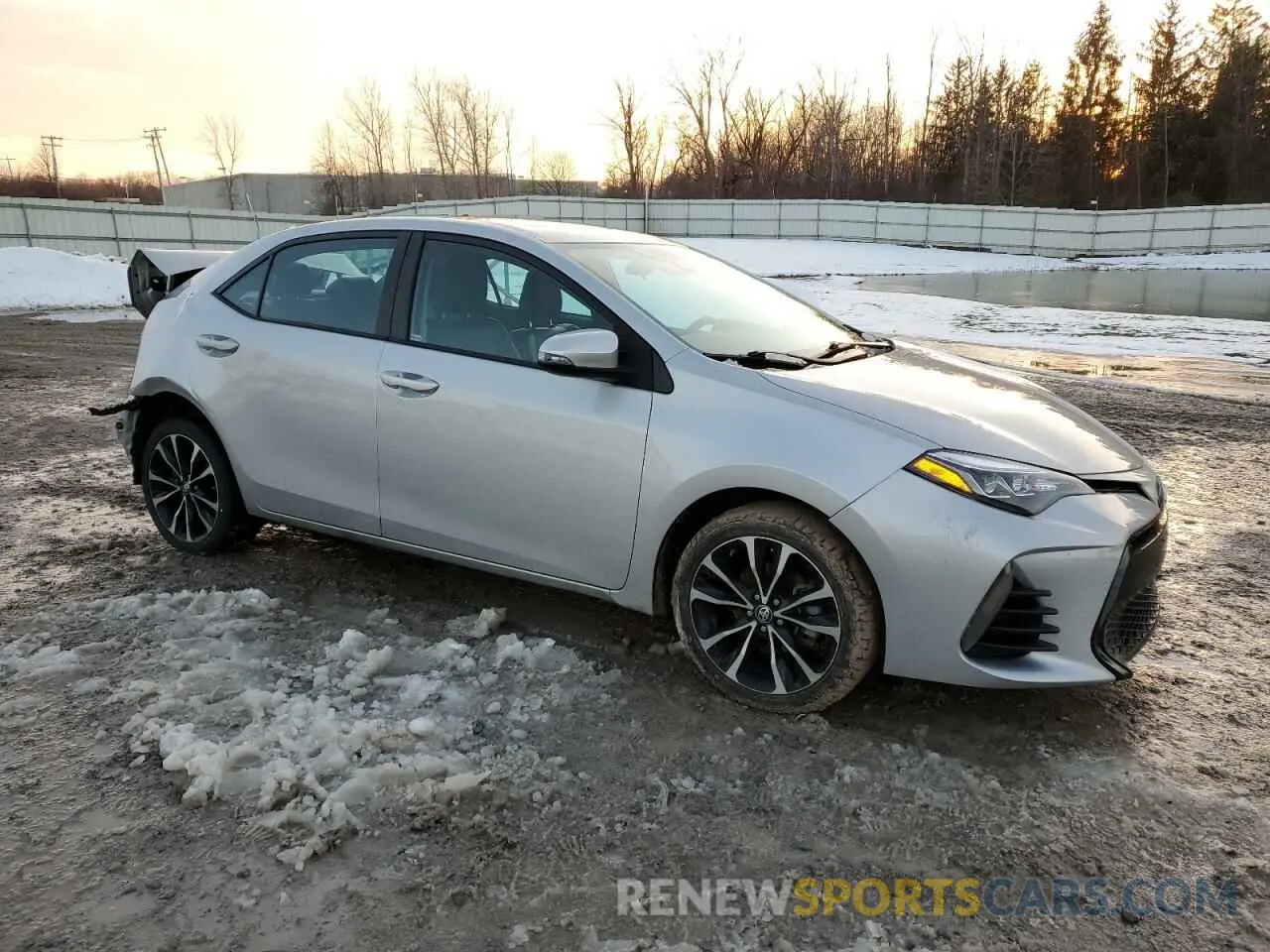 4 fotografías del automóvil dañado 2T1BURHE6KC207650 TOYOTA COROLLA 2019