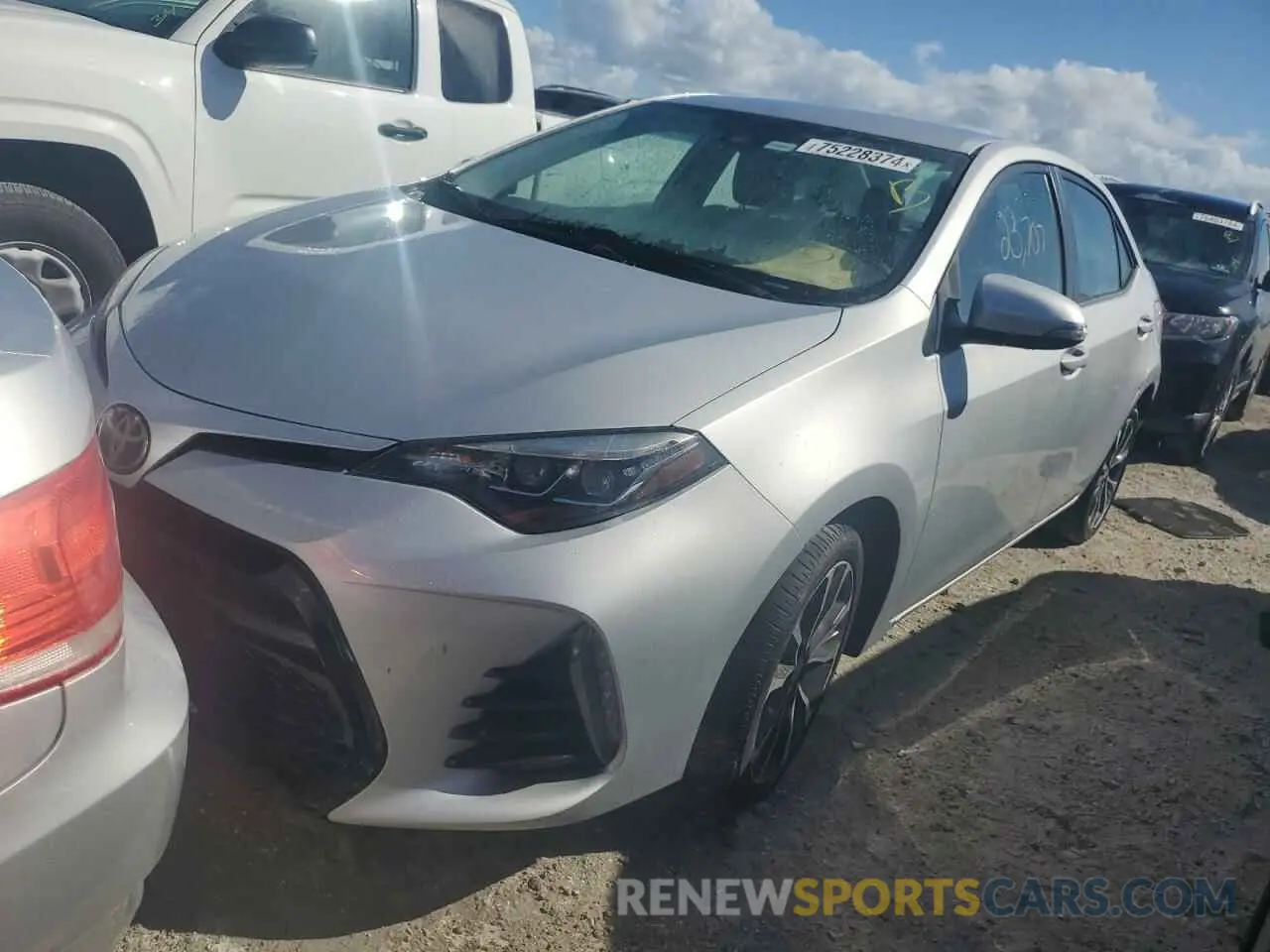 1 fotografías del automóvil dañado 2T1BURHE6KC211052 TOYOTA COROLLA 2019