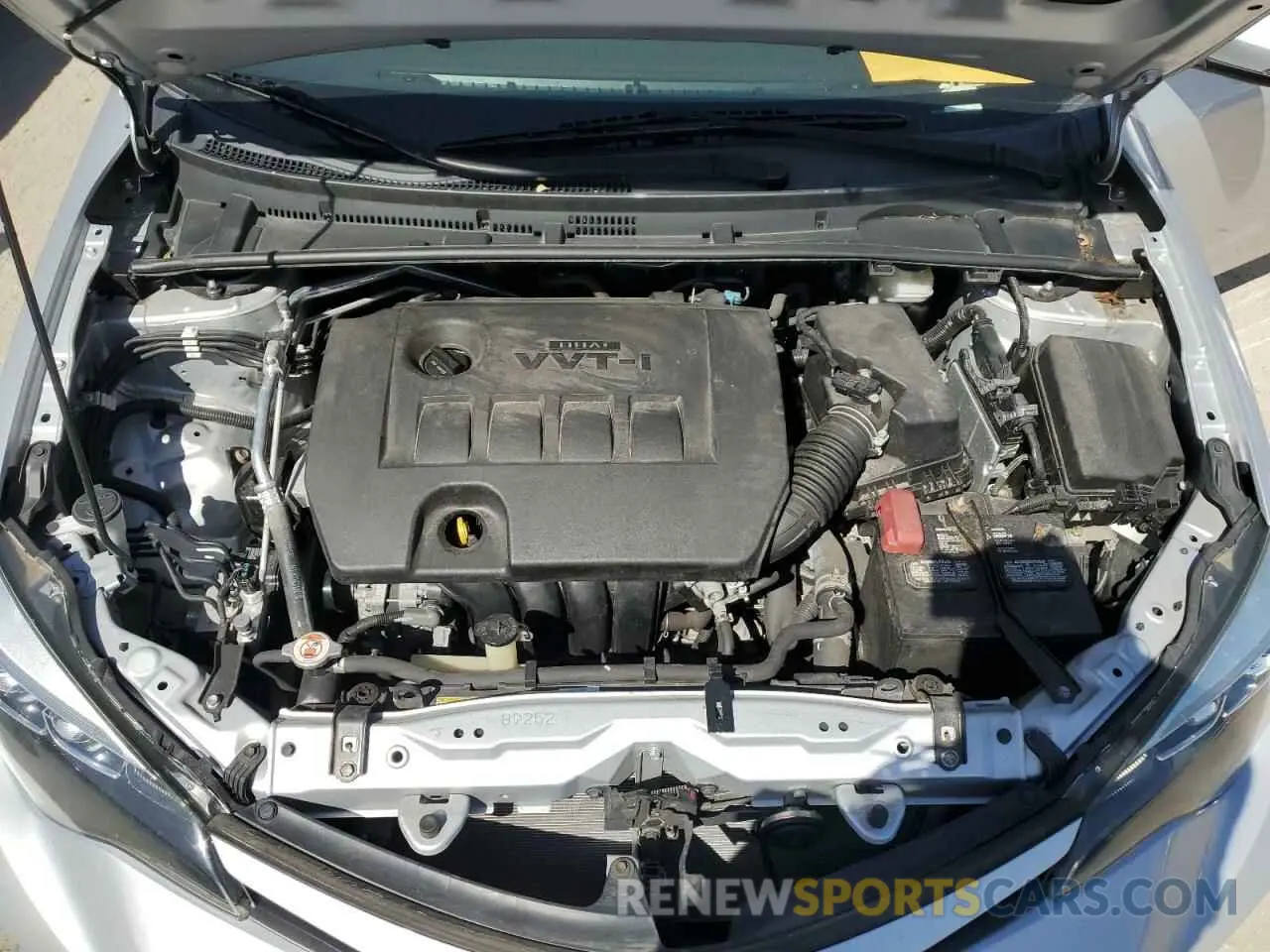 11 fotografías del automóvil dañado 2T1BURHE6KC211052 TOYOTA COROLLA 2019