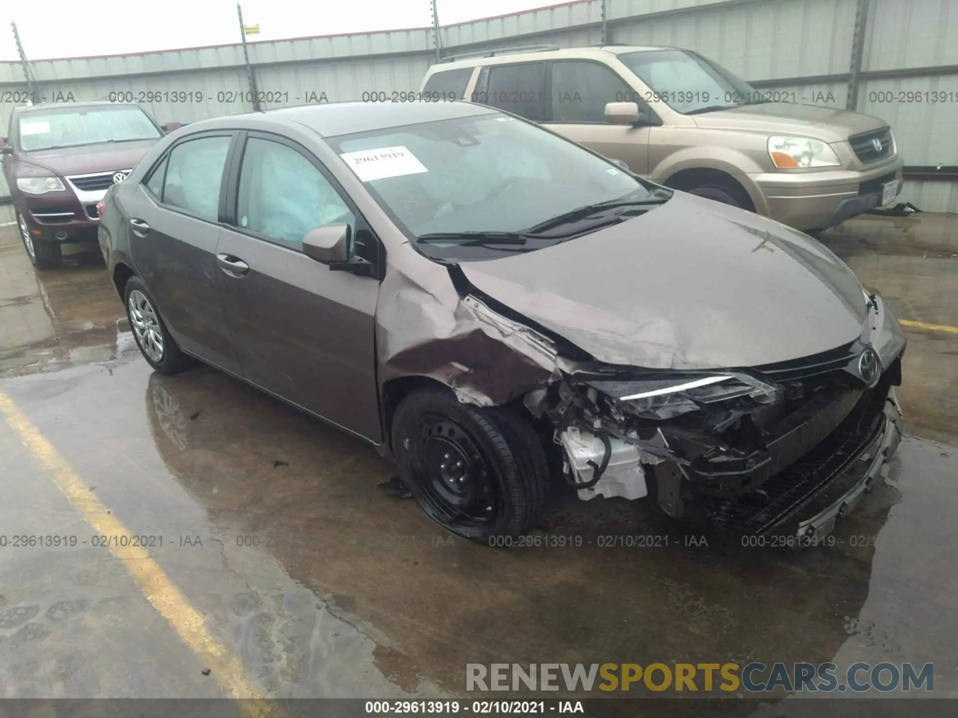 1 fotografías del automóvil dañado 2T1BURHE6KC217420 TOYOTA COROLLA 2019