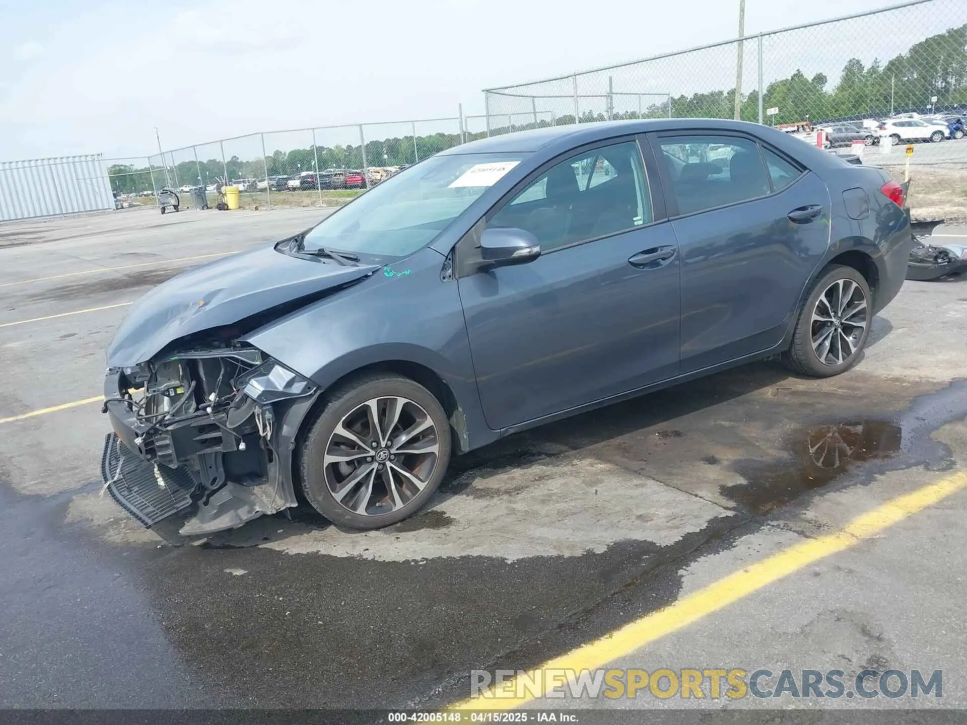2 fotografías del automóvil dañado 2T1BURHE6KC223220 TOYOTA COROLLA 2019