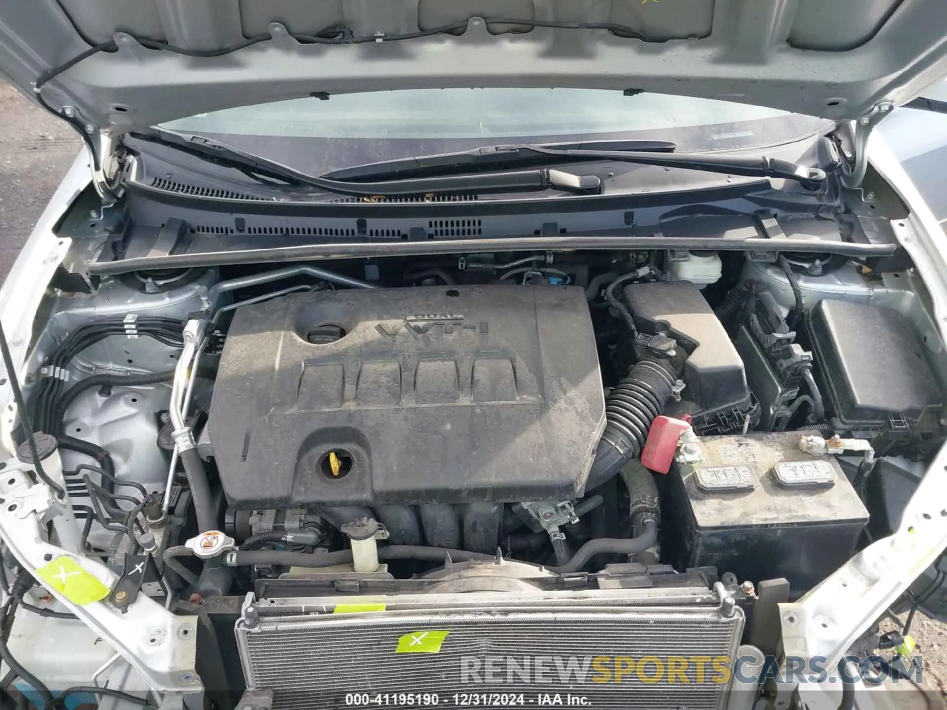 10 fotografías del automóvil dañado 2T1BURHE6KC223265 TOYOTA COROLLA 2019