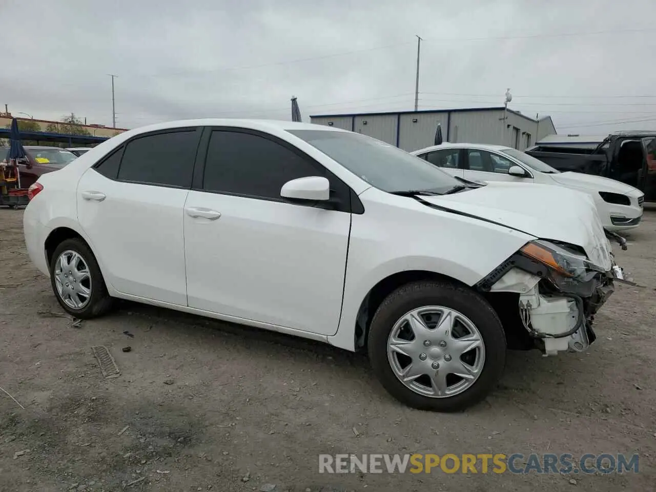 4 fotografías del automóvil dañado 2T1BURHE6KC231818 TOYOTA COROLLA 2019