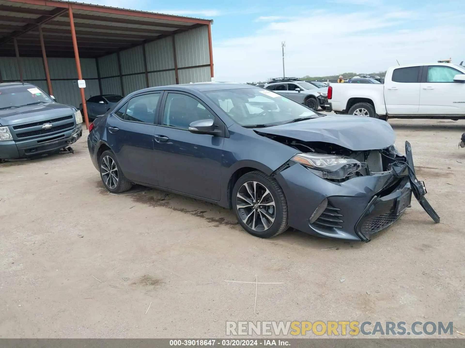 1 fotografías del automóvil dañado 2T1BURHE6KC232094 TOYOTA COROLLA 2019